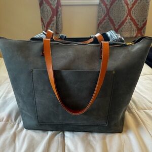 Portland leather Oversized tote